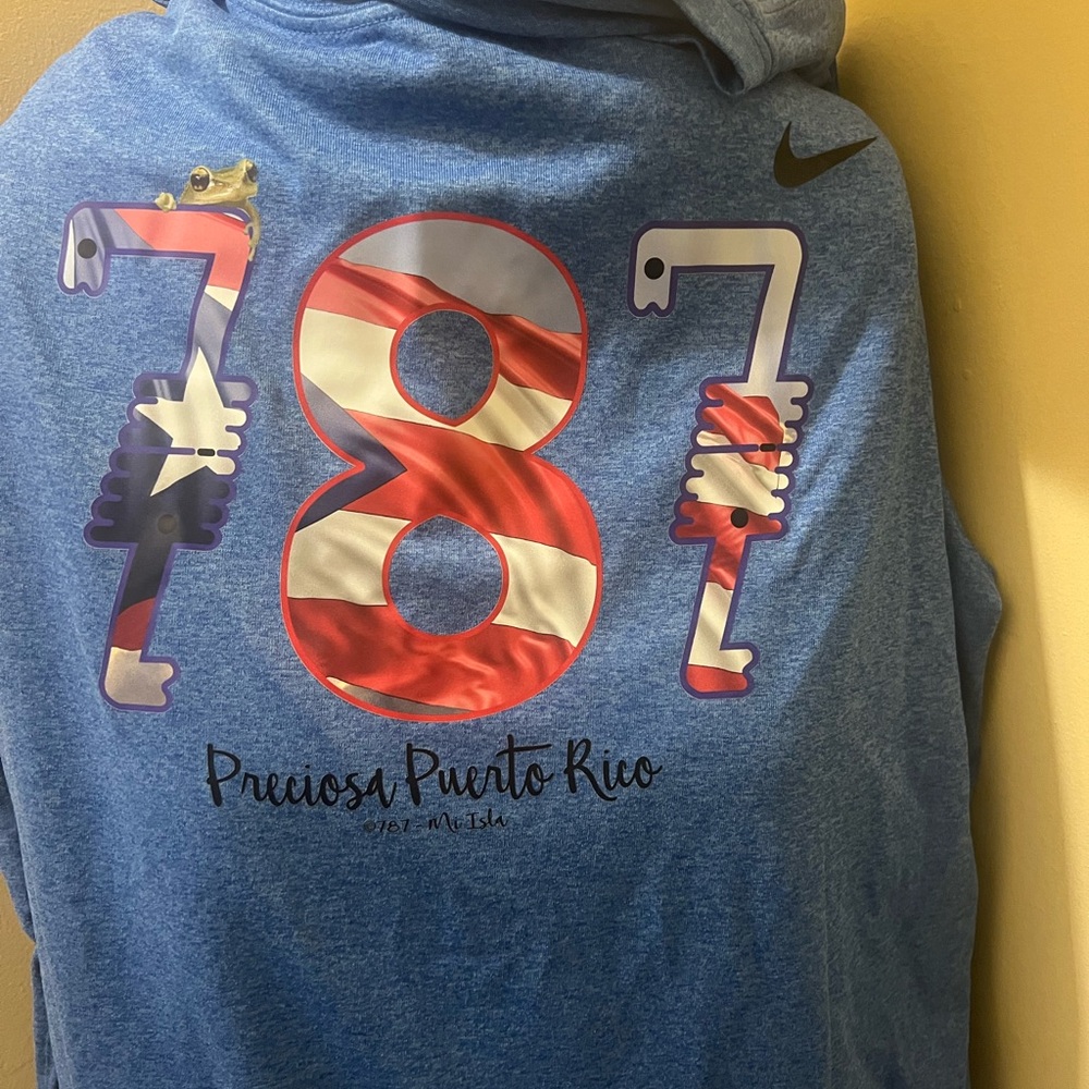XL Puerto Rico 787 Mi Isla Nike Long sleeve Dryfit shirt 7’s Taino